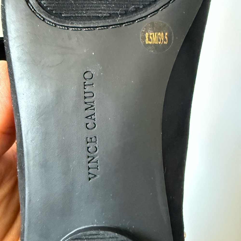 Vince Camuto Black Studded Buckle Mules NWOT - Picture 7 of 7